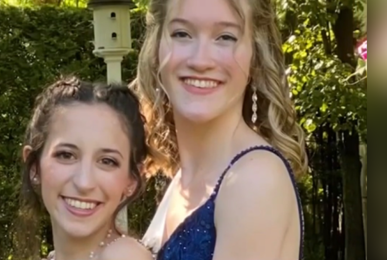 963DD45B-7C05-4665-8D6D-B97D004B0EE1 Courtney Steiner (left) and Carly Levy (right) were both named prom queen at Pennridge High School this month.