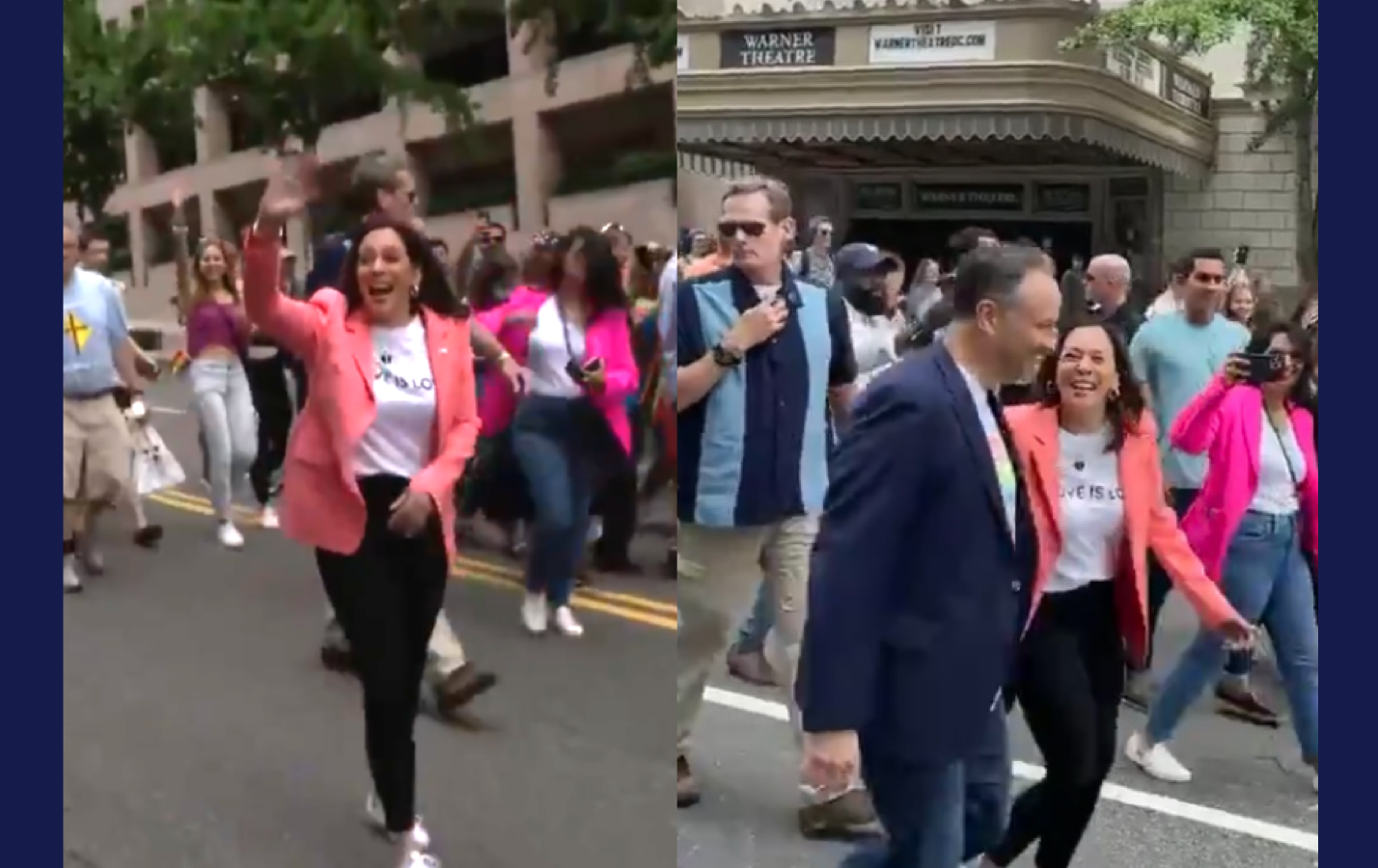 Kamala Harris snuck into DC’s impromptu Pride parade before anyone noticed