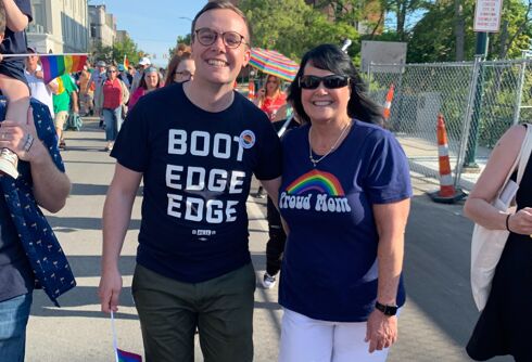 Pride in Pictures: Chasten Buttigieg feels pure joy marching hand in hand with his mom
