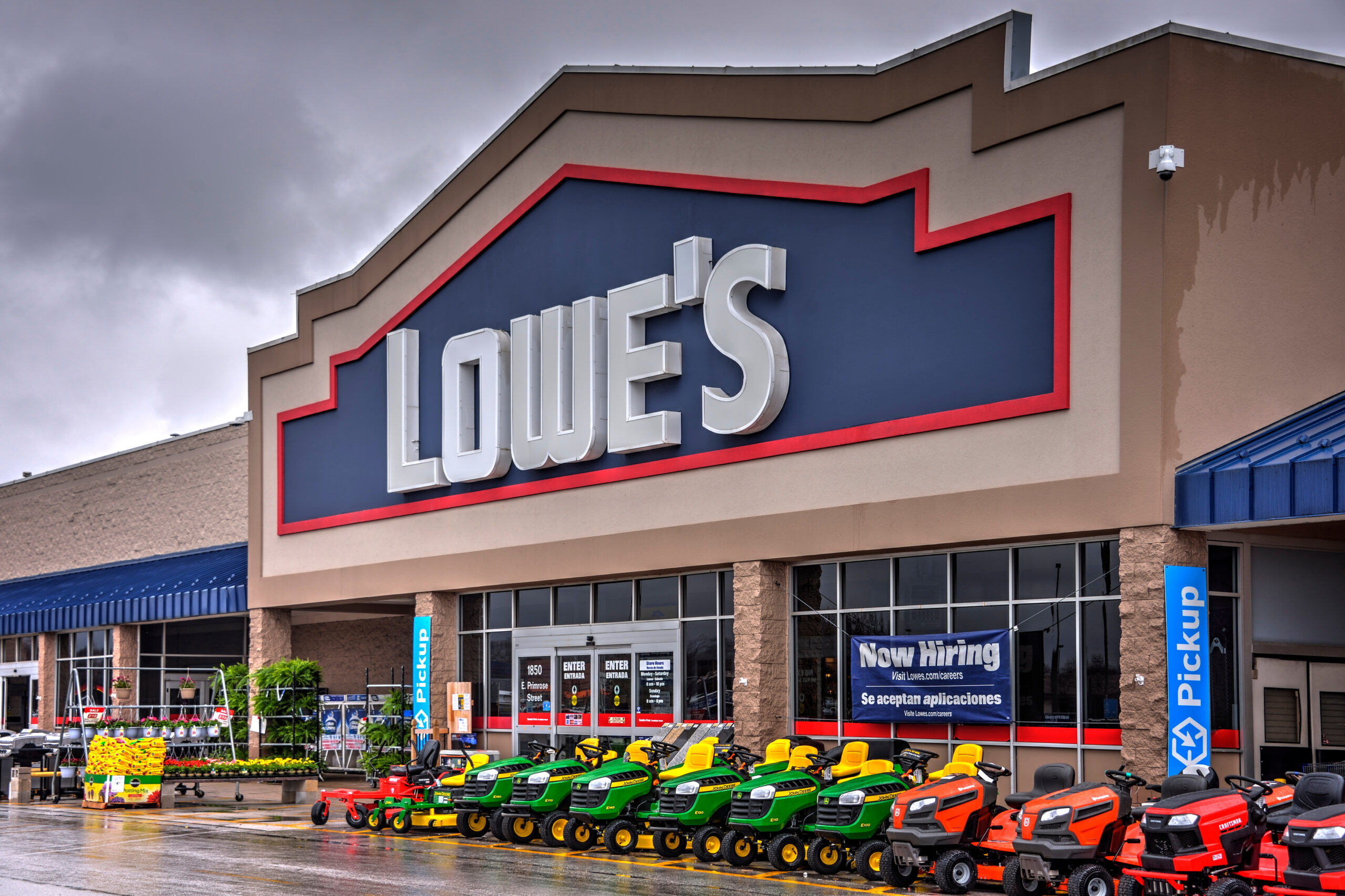 Springfield, Missouri - March 20, 2019: Lowe's Home Improvement, an American chain of retail home improvement stores in the United States, Canada, and Mexico.