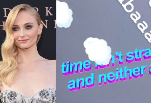 Sophie Turner tells fans “Time isn’t straight & neither am I”