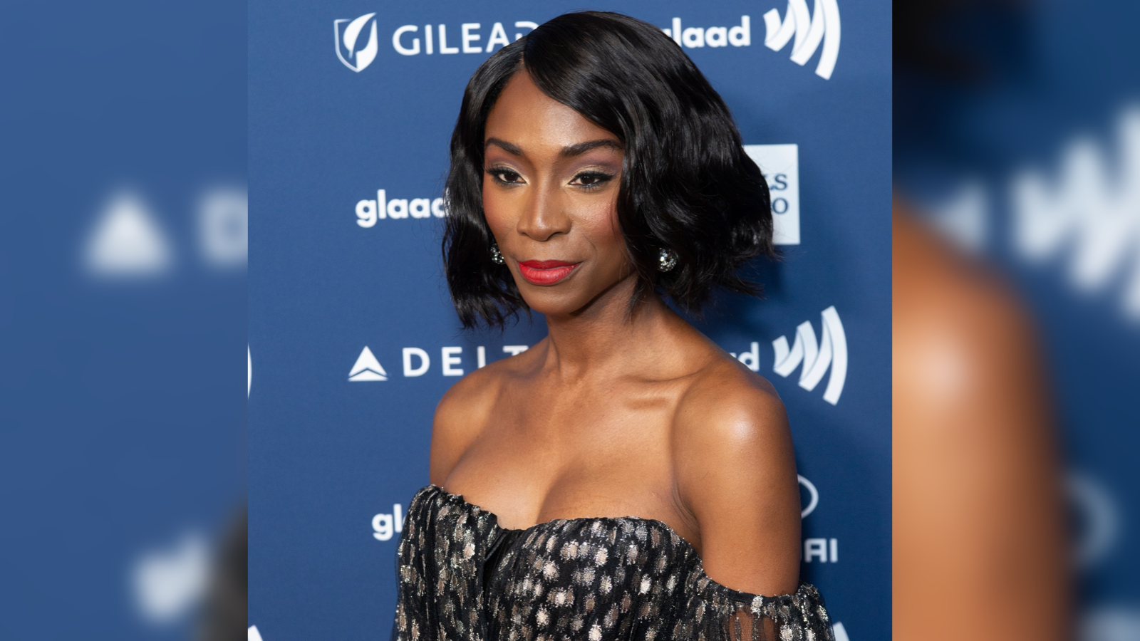 New York, NY - May 4, 2019: Angelica Ross wearing dress by Michael Costello attends the 30th Annual GLAAD Media Awards at New York Hilton Midtown