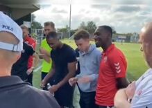 Soccer player comes out while he’s surrounded by his teammates. This is what happened next.