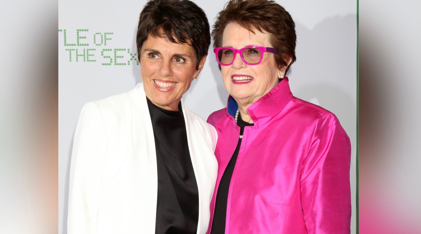 Ilana Kloss, Billie Jean King at the "Battle of the Sexes" LA Premiere at the Village Theater on September 16, 2017 in Westwood, CA
