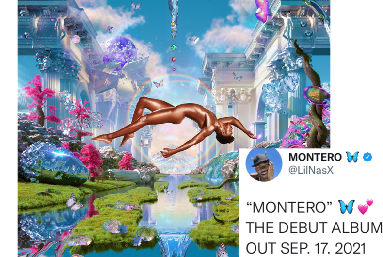 Lil Nas X reveals the cover for "MONTERO"