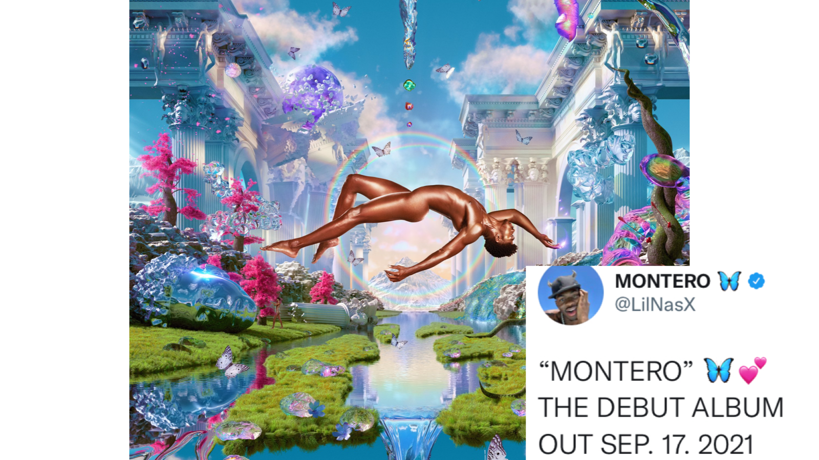 Lil Nas X reveals the cover for "MONTERO"