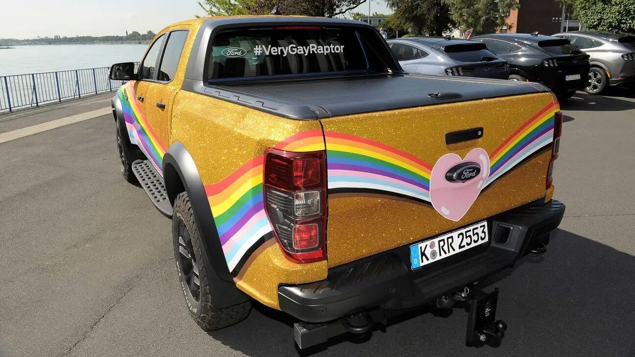 Ford's "Very Gay Raptor" is making a splash ahead of the Christopher Street Day celebration