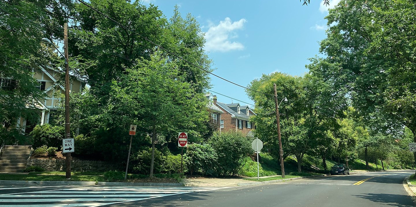 Observatory Circle neighborhood in Washington DC