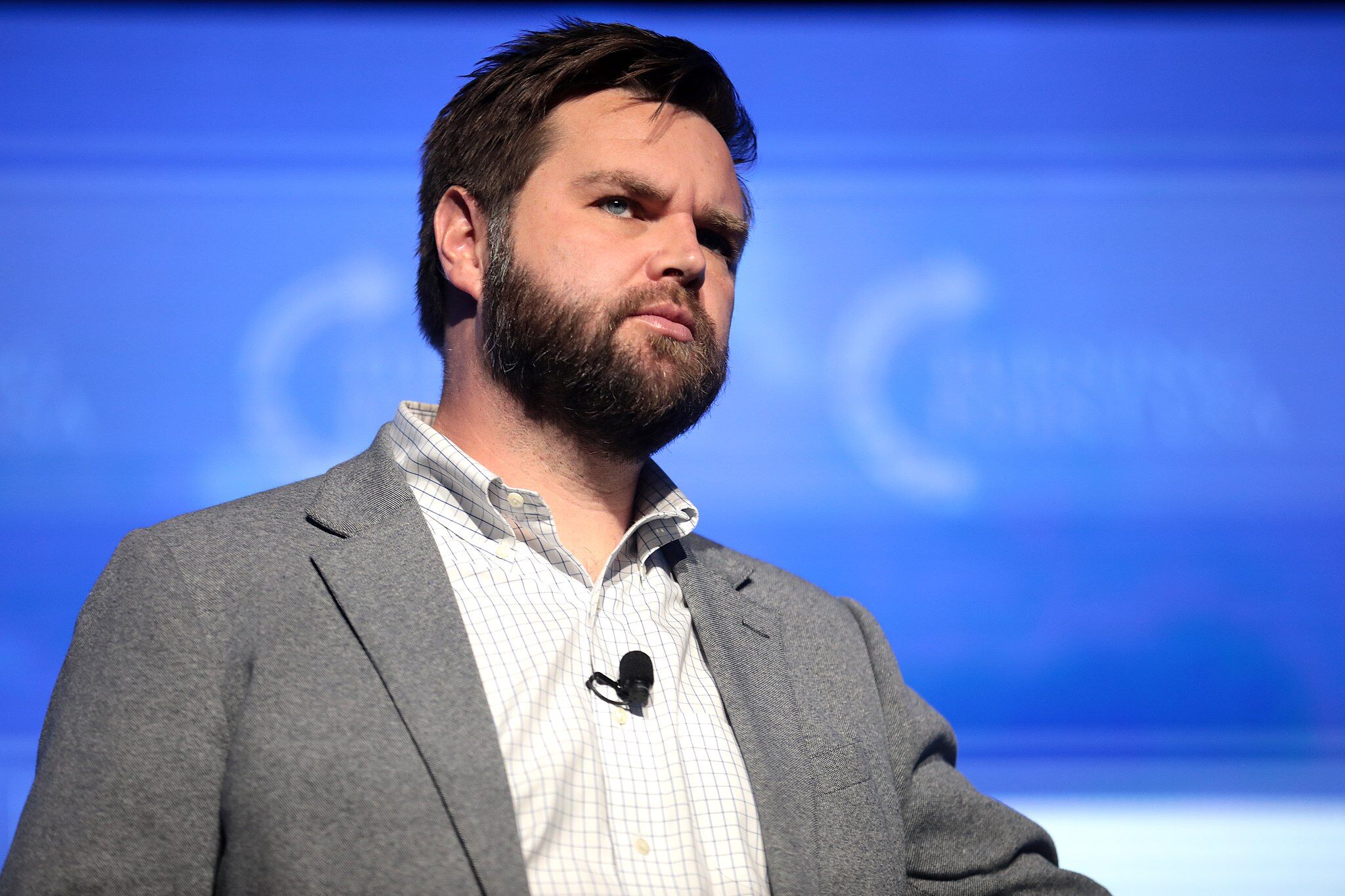 J. D. Vance speaking with attendees at the 2021 Southwest Regional Conference hosted by Turning Point USA at the Arizona Biltmore in Phoenix, Arizona.