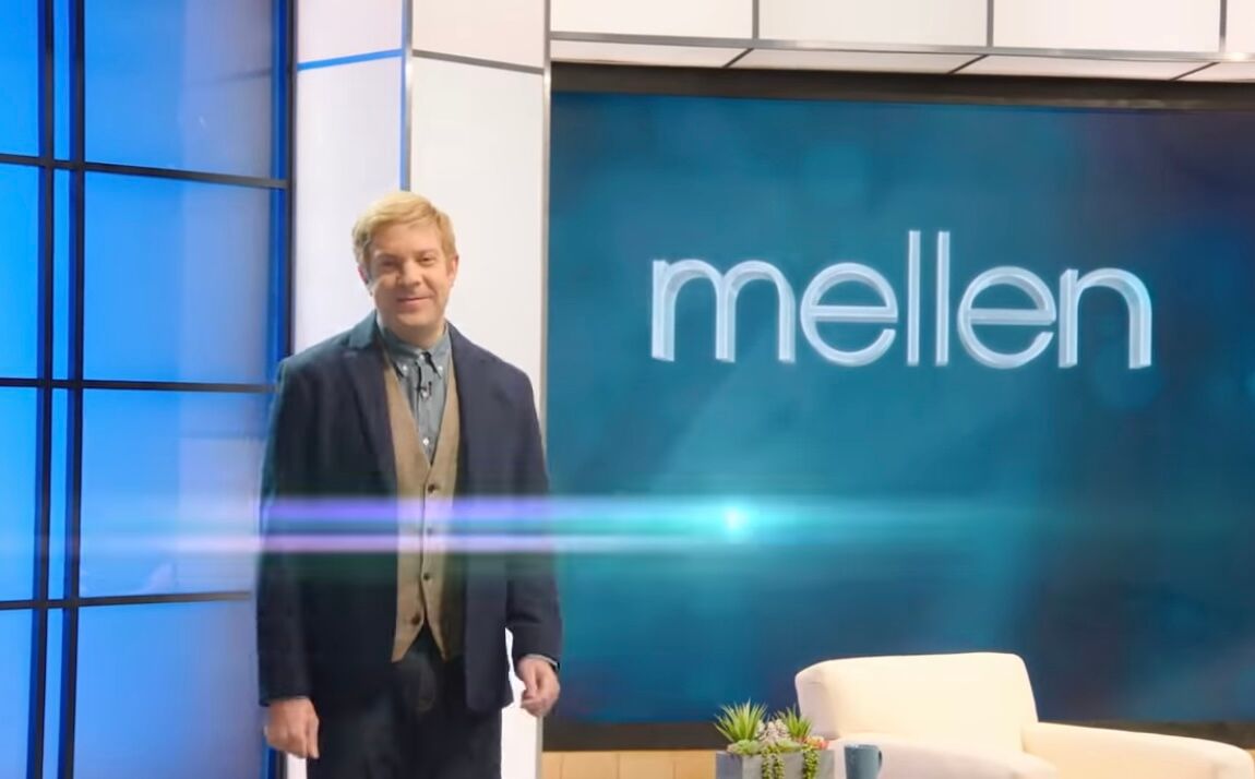 Jason Sudeikis as "Mellen," a male version of Ellen DeGeneres' long time talk show
