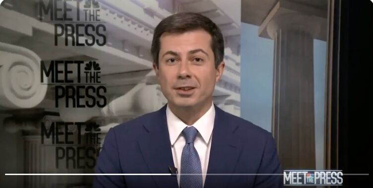 Transportation Secretary Pete Buttigieg on Meet The Press on Oct 17, 2020