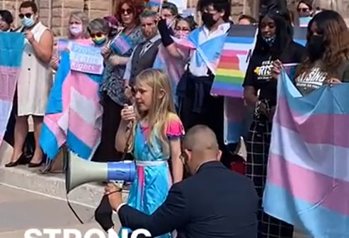 Trans youth & parents rally as Texas advances discriminatory bill after 4th grueling attempt