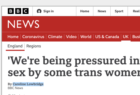 The BBC is getting slammed for article claiming trans women rape lesbians