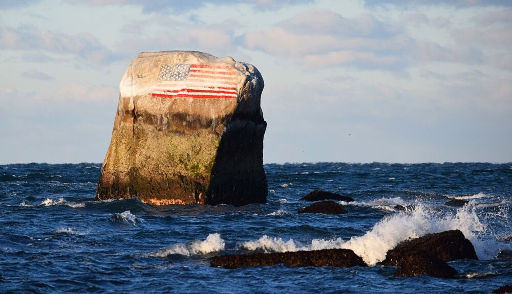 Flag Rock White Horse Beach Plymouth Massachusetts
