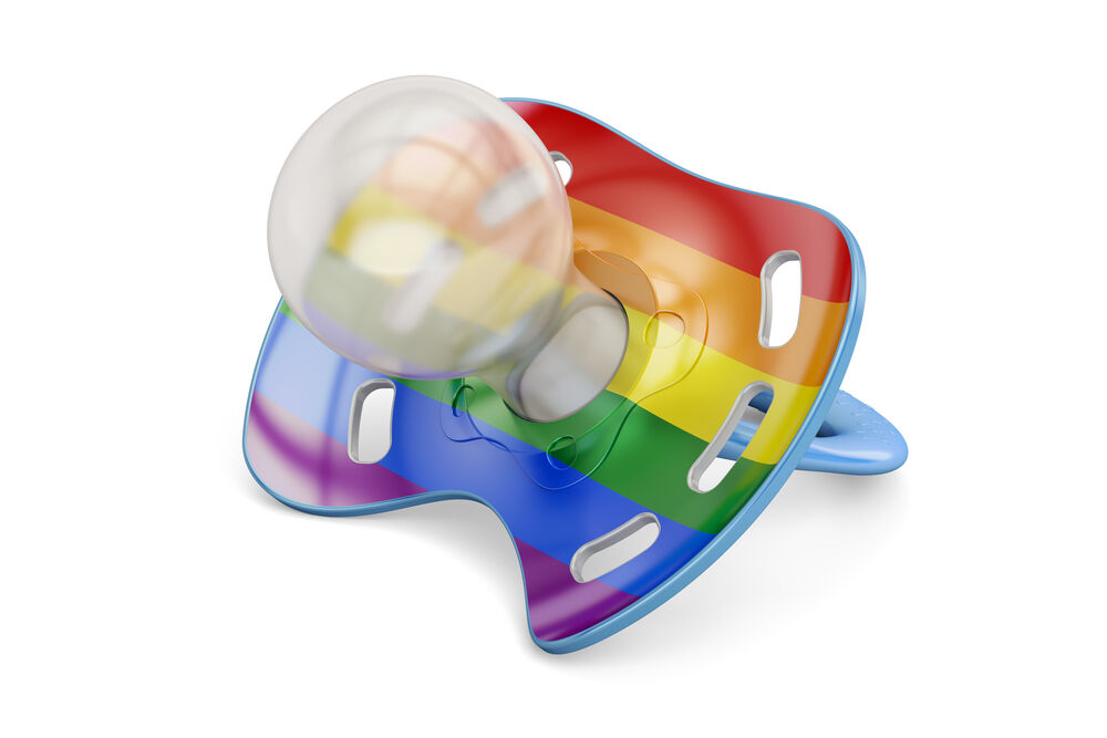 rainbow pacifier