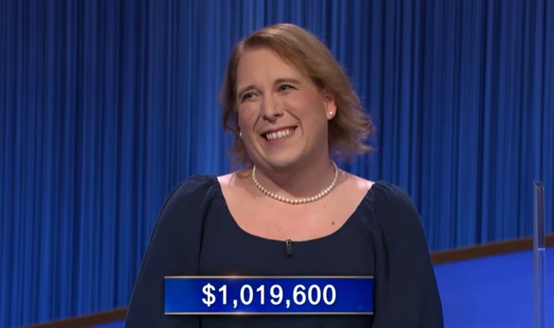 Amy Schneider winning on the January 7, 2021 edition of "Jeopardy!"