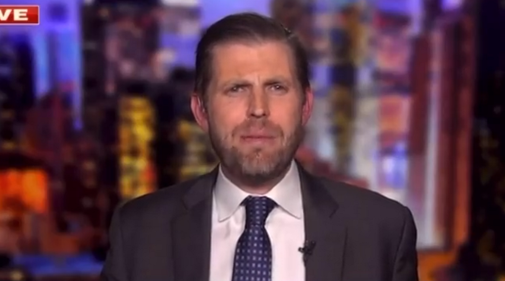Eric Trump claims his dad worked “24 hours a day.” A White House reporter called bullshit.