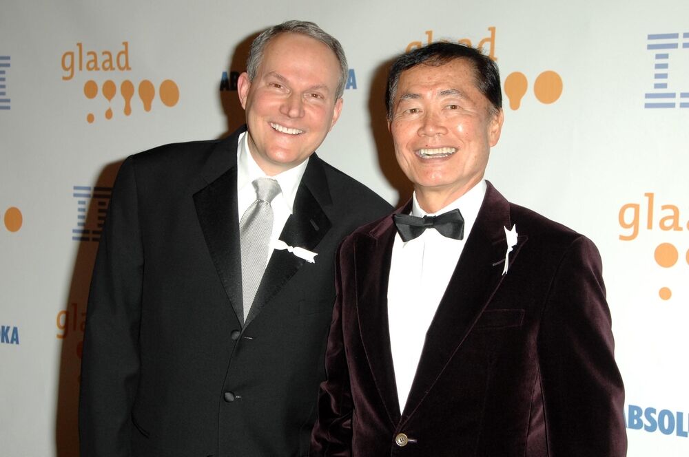 George Takei (r) and his husband Brad Altman