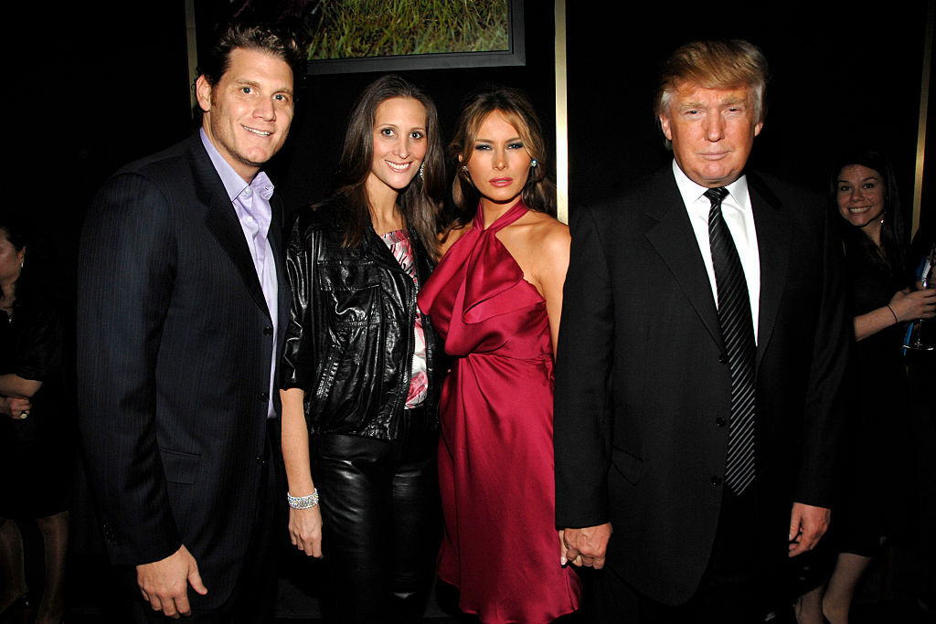 NEW YORK, NY - FEBRUARY 6: (L-R) David Wolkoff, Stephanie Winston Wolkoff, Melania Trump and Donald Trump attend GUCCI and MADONNA host A NIGHT TO BENEFIT RAISING MALAWI AND UNICEF at the United Nations on February 6, 2008 in New York City.