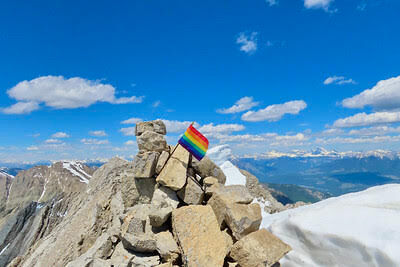 This queer athlete celebrated turning 20 by flying a Pride flag on the 2nd-highest mountain