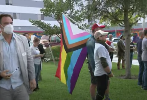 Hundreds of people protest Florida’s horrid “Don’t Say Gay” bill