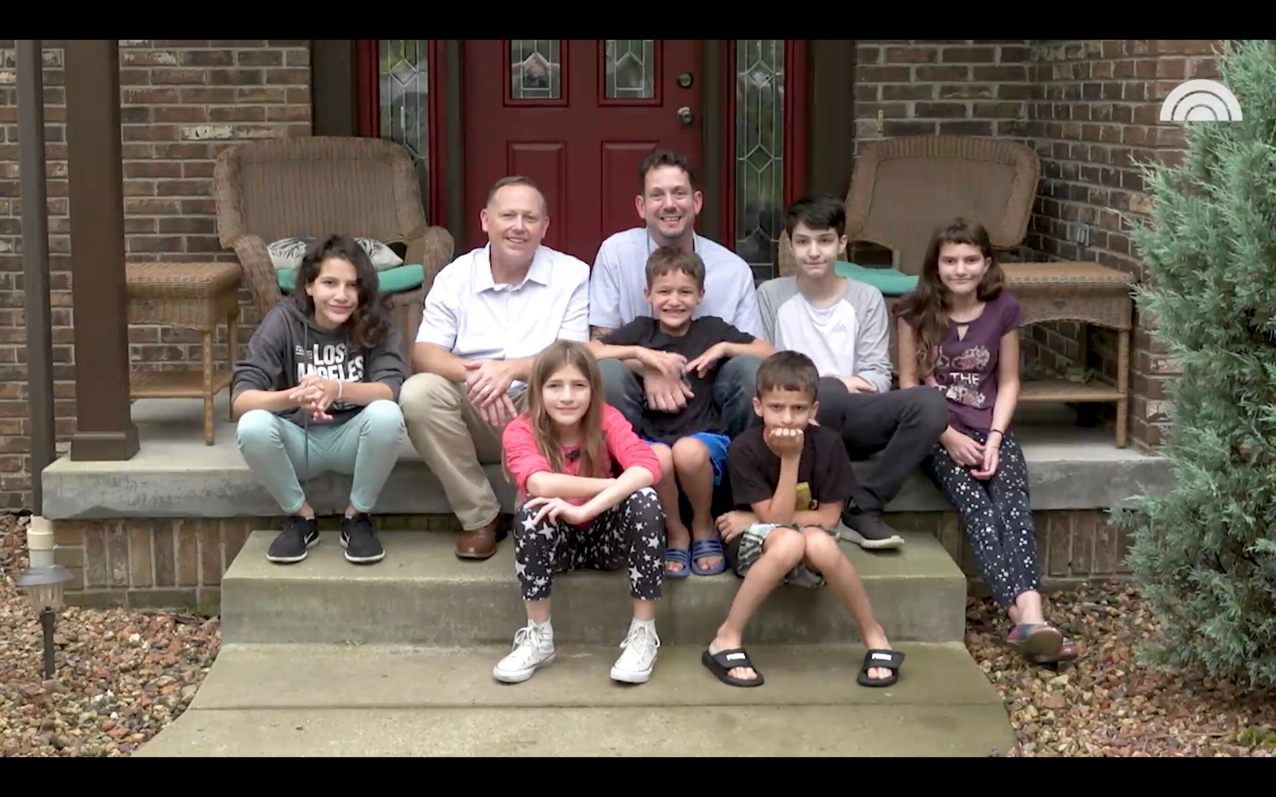 Steve and Rob Anderson-McLean celebrate three years of being a family of eight after adopting 6 siblings