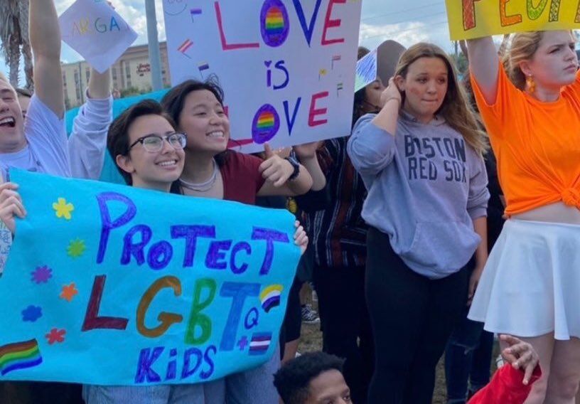 Florida don't say gay bill, student walkouts, Florida, Ron DeSantis