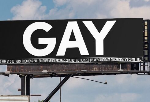 Billboards saying “GAY” are up in Florida in protest of the Don’t Say Gay bill