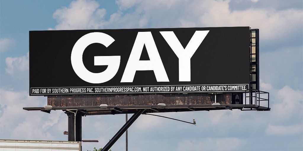 One of Southern Progress's billboards