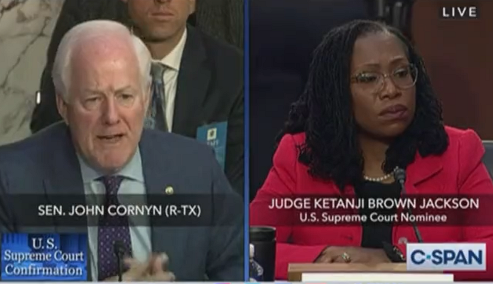 Sen. John Cornyn/Judge Ketanji Brown Jackson