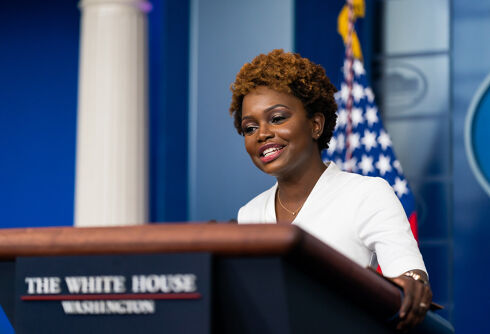 Karine Jean-Pierre slams Republicans’ anti-trans attacks during Pride