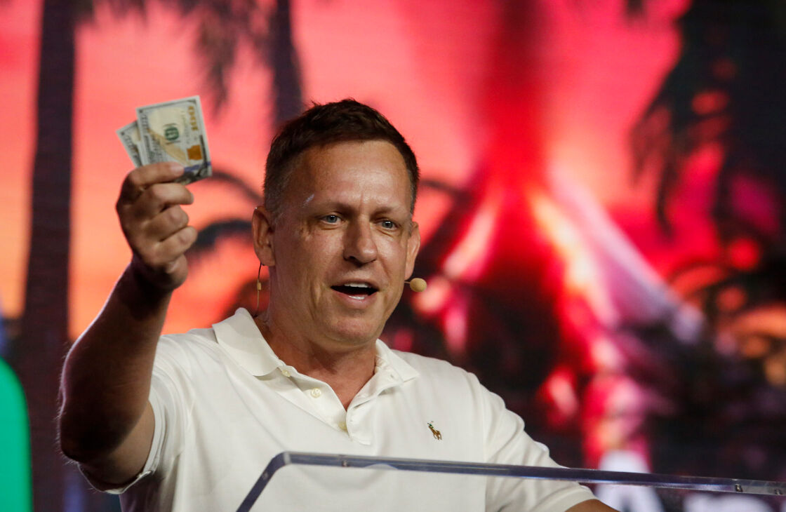 Peter Thiel may sit out the 2024 campaign. Or he may back Ron DeSantis. Who knows?