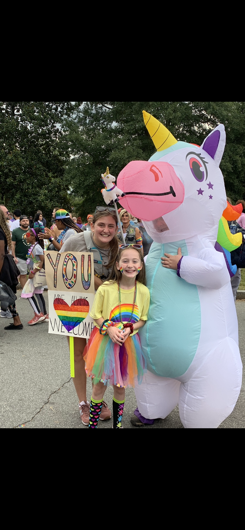Amanda Skinner and daughter Breana at their first Pride
