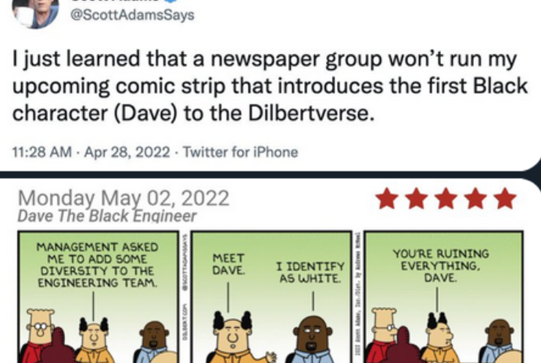 Rightwing Dilbert creator Scott Adams tried to make a trans joke. He failed spectacularly. - LGBTQ Nation Rightwing Dilbert creator Scott Adams tried to make a trans joke. He failed spectacularly. - LGBTQ Nation