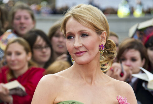 JK Rowling called homophobic for blaming trans support on women who “snog” other women