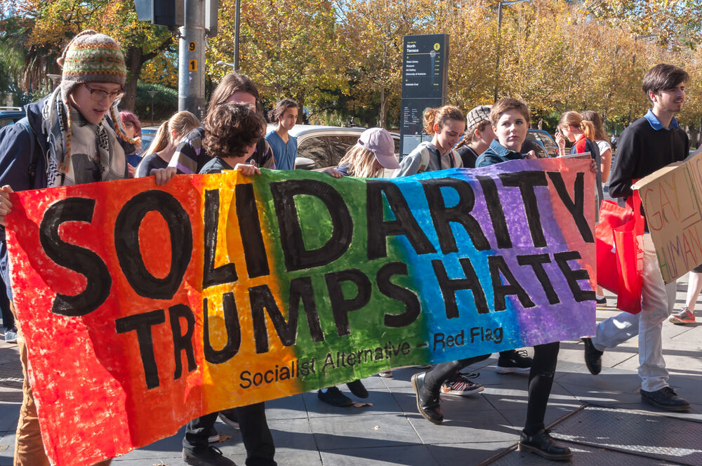 A 2017 protest for marriage equality in Australia