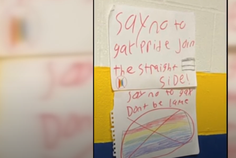 Spencerport anti-gay poster-spencerport