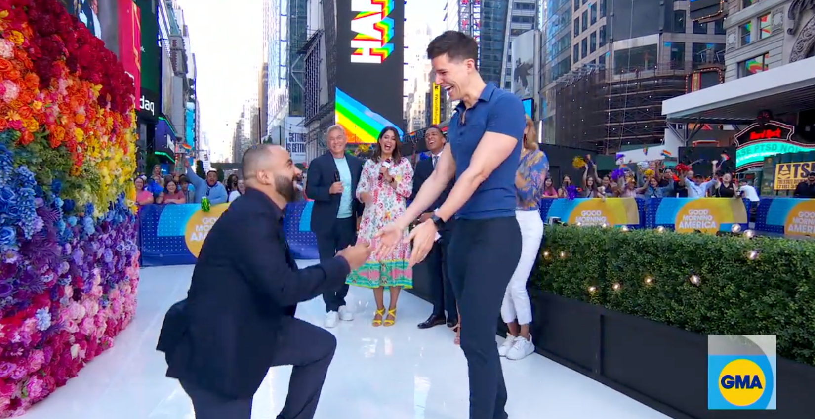 Man surprises boyfriend with marriage proposal with help from Good Morning America