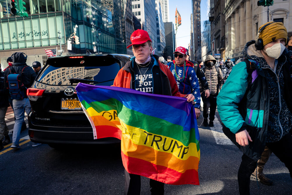 Mar 06, 2021: Trump supporters march in New York City and call for his reelection in 2024