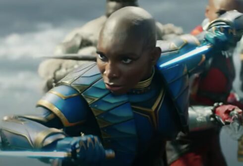 Marvel’s “Black Panther: Wakanda Forever” originally included a queer kiss