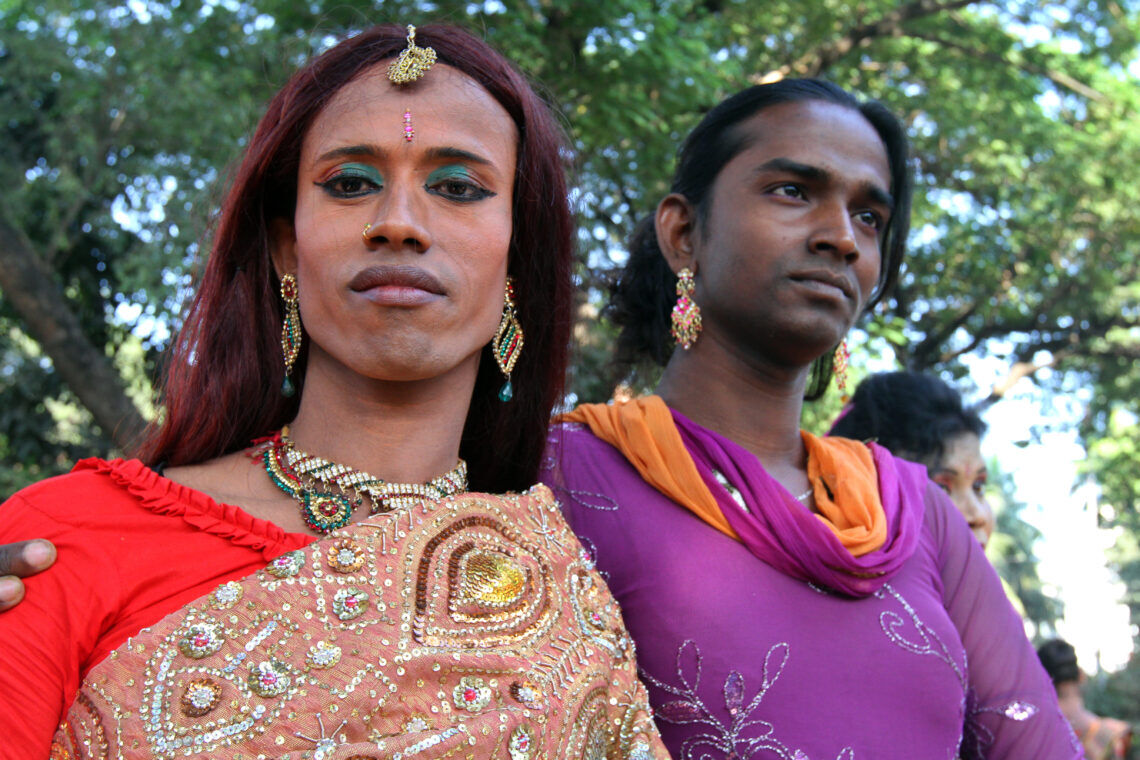 Bangladeshi transgender or third sex people at Dhaka, Bangladesh on November 10, 2014.