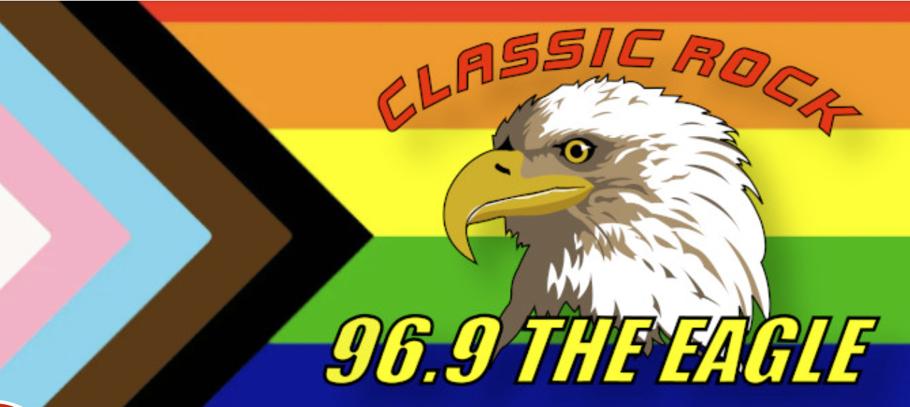 The Eagle's Pride Month logo