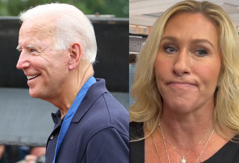Joe Biden strikes out at Marjorie Taylor Greene in campaign announcement & she’s not happy