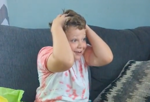 Viral video of young boy super excited over his new sewing machine is what you need today