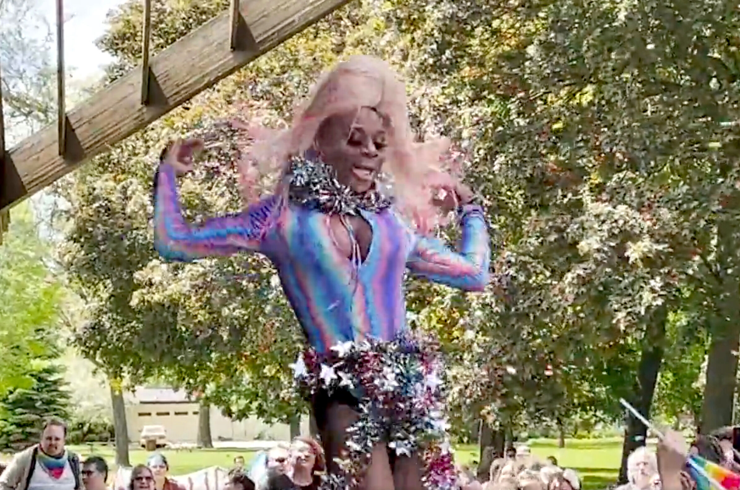 Mona Liza Million performing at Coeur d’Alene's Pride in the Park event