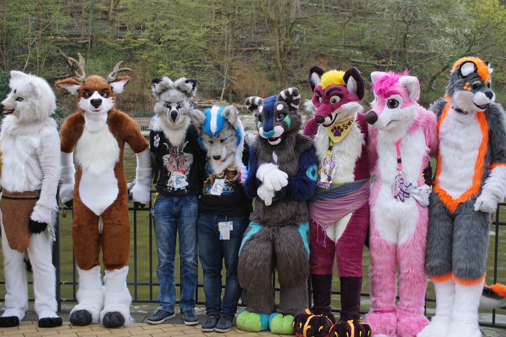 April 14, 2018, European furry walk at Volkspark Friedrichshain in Berlin