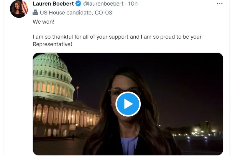 Lauren Boebert Declares Then Rescinds Victory As Election Remains