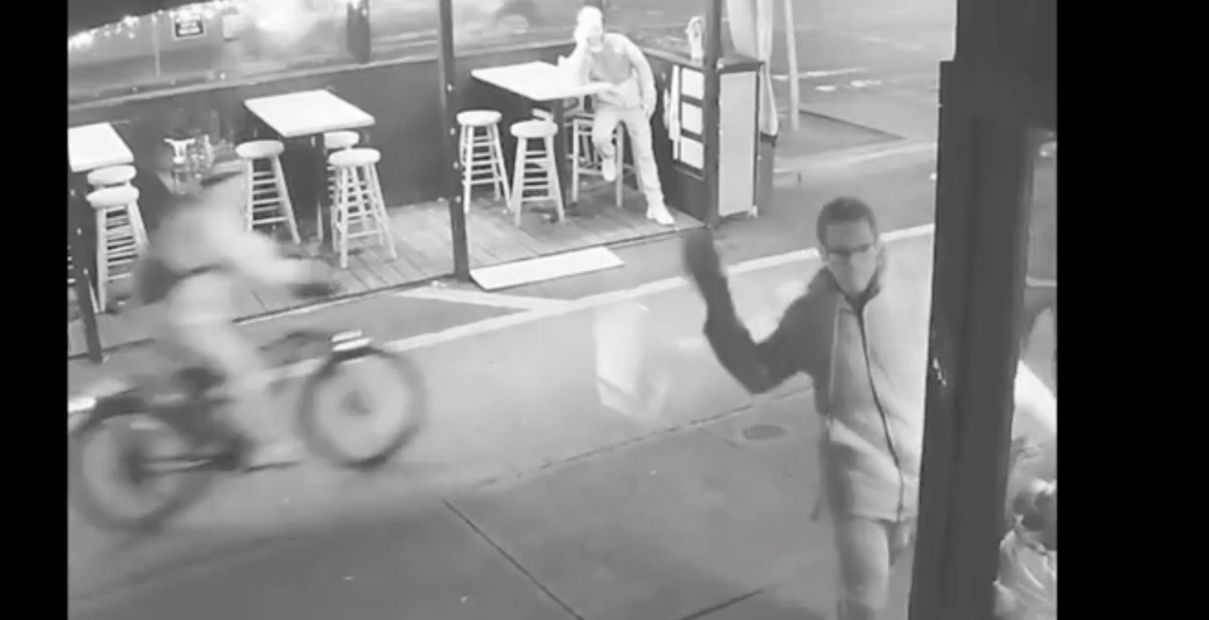 Someone throws a brick at the window of LGBTQ bar VERS in New York City