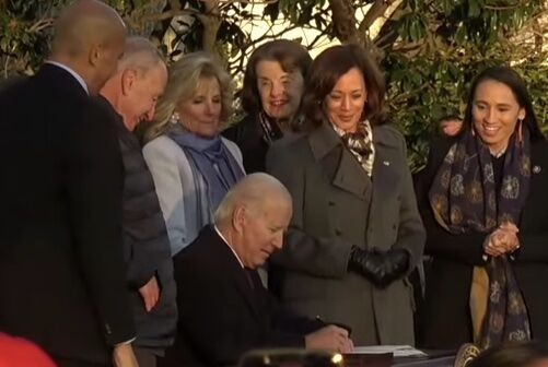 Joe Biden signs Respect for Marriage Act on White House lawn