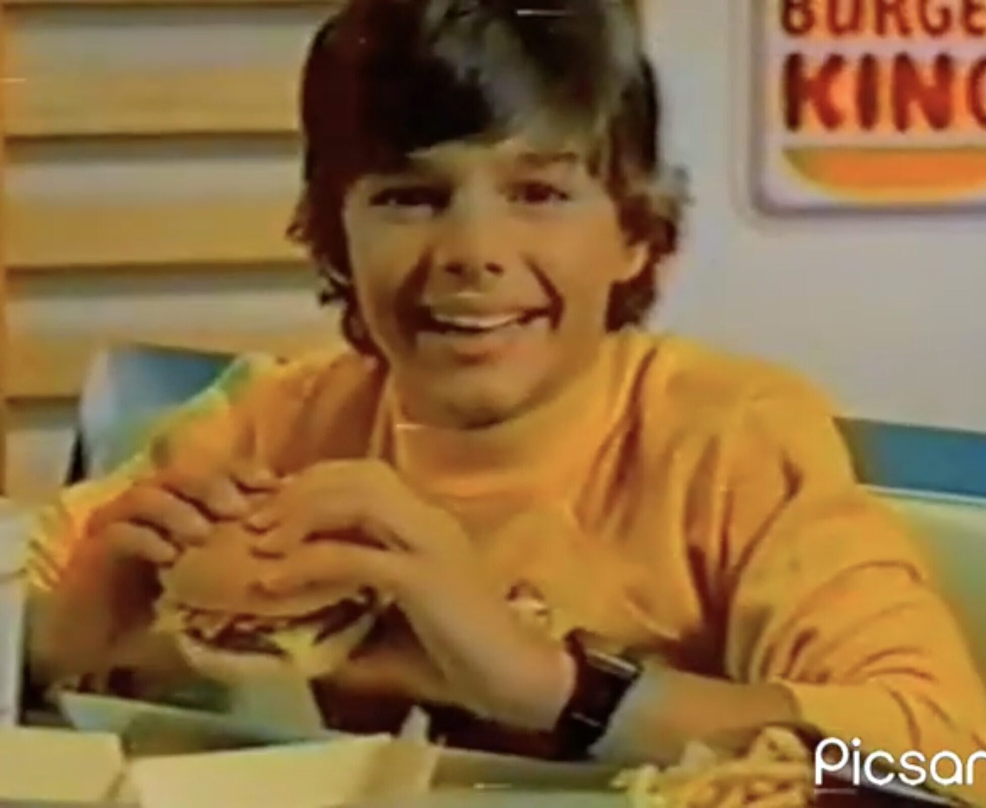 Ricky Martin in a Burger King commercial